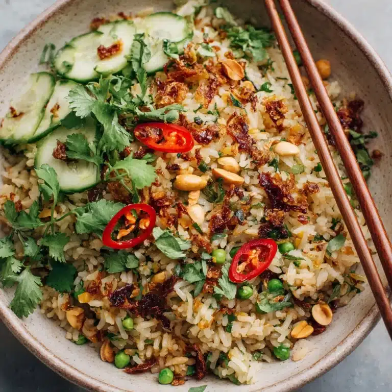 Satay Crispy Rice Salad Recipe