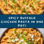 Buffalo Chicken Pasta – One Pot! Recipe
