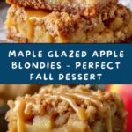 Maple Glazed Apple Blondies Recipe