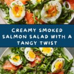 Smoked Salmon Salad in Creamy Caper Chive Dressing Recipe