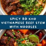 Bò Kho: Spicy Vietnamese Beef Stew with Noodles Recipe