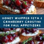 Honey Whipped Feta and Cranberry Crostini Recipe