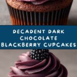 Dark Chocolate Blackberry Cupcakes Recipe