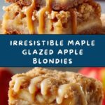 Maple Glazed Apple Blondies Recipe
