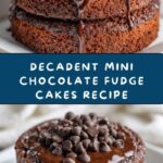 Mini Chocolate Fudge Cakes – Perfect for Any Occasion!! Recipe