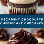 Chocolate Cheesecake Cupcakes with Whipped Ganache Frosting Recipe