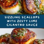 Sizzling Scallops with Zesty Lime Cilantro Sauce Recipe