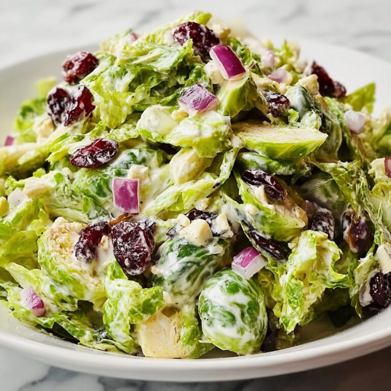 Creamy Brussels Sprouts Slaw Recipe
