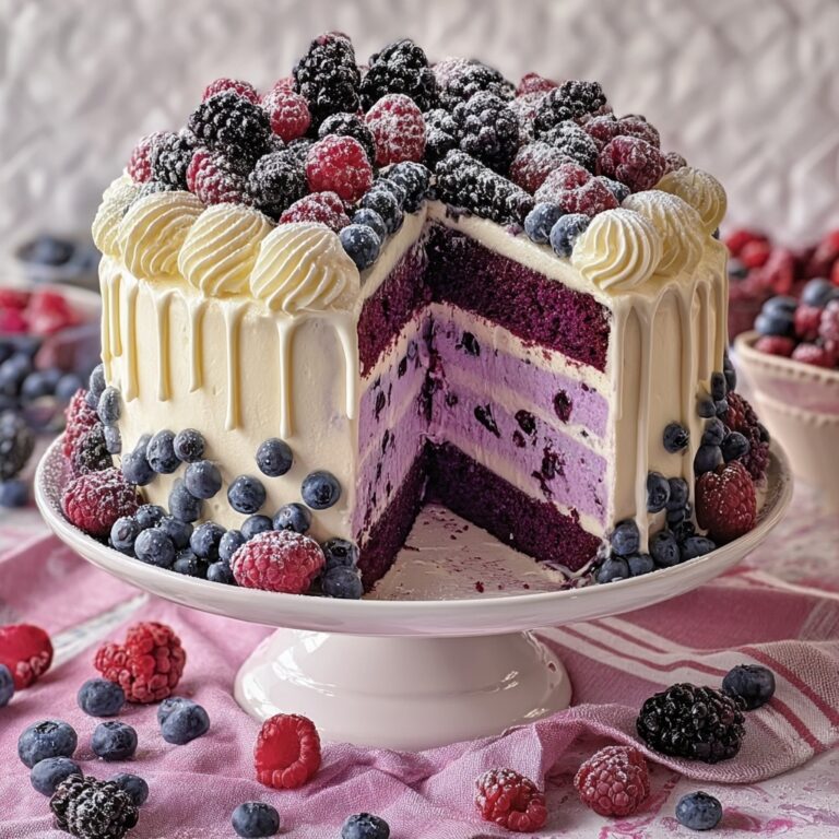 White Chocolate Blackberry Poke Cake Recipe