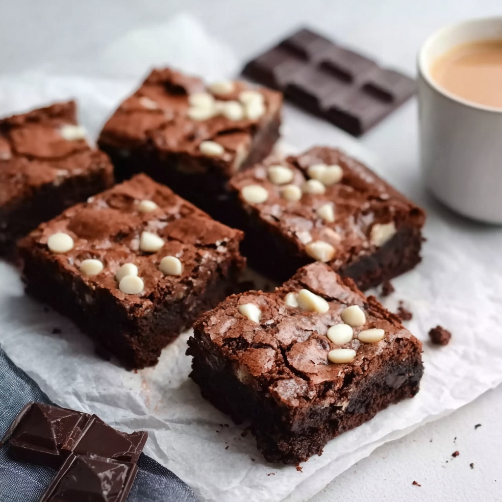 Hot Chocolate Brownies with Mini Marshmallows Recipe - Recipe Image