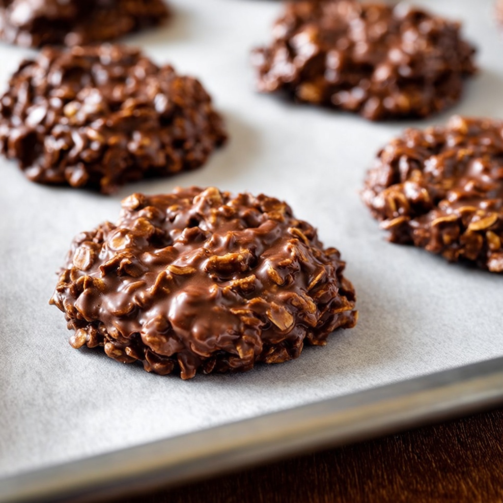 No Bake Nutella Oatmeal Cookies Recipe - Recipe Image