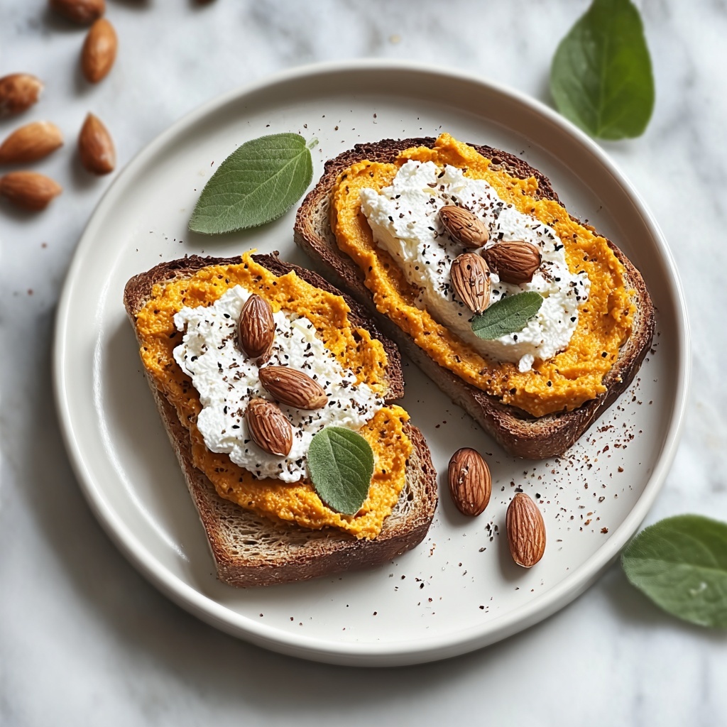 Pumpkin Ricotta Toast: A Cozy, Healthy Fall Breakfast Delight Recipe - Recipe Image