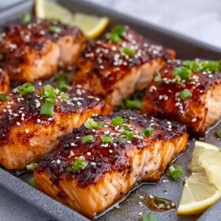 Honey Garlic Salmon Bites Recipe