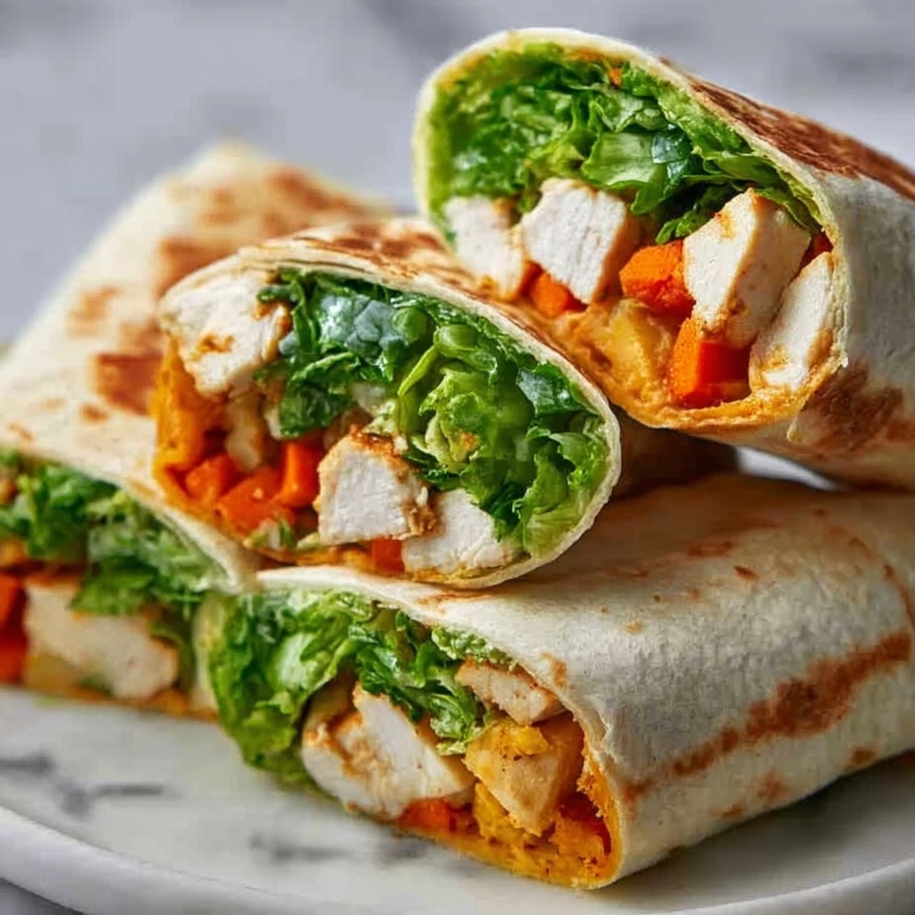 Grilled Garlic Chicken Wraps Recipe - Recipe Image
