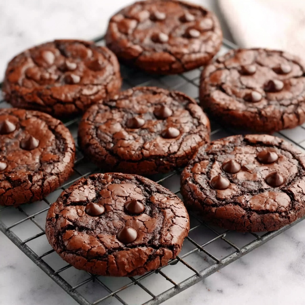 Fudgy Chocolate Brownie Cookies Recipe - Recipe Image
