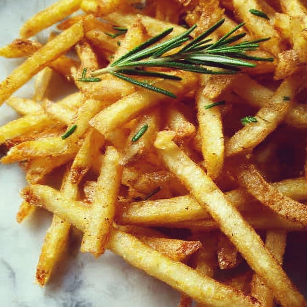 Rosemary Straw Potatoes with Lemon Salt Recipe - Recipe Image