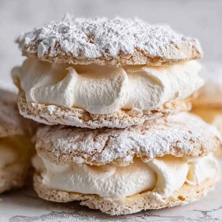Almond Dacquoise Cream Clouds Recipe