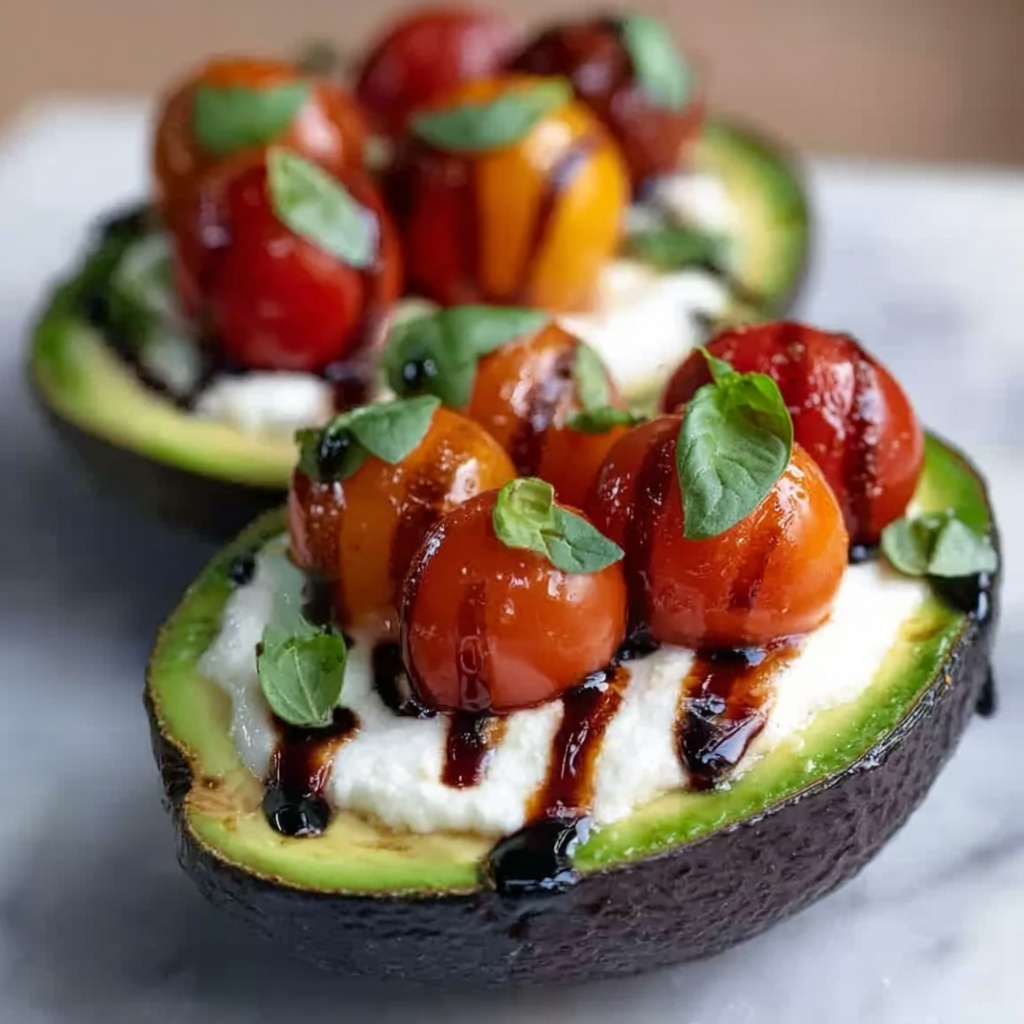 Caprese Stuffed Avocado Recipe - Recipe Image