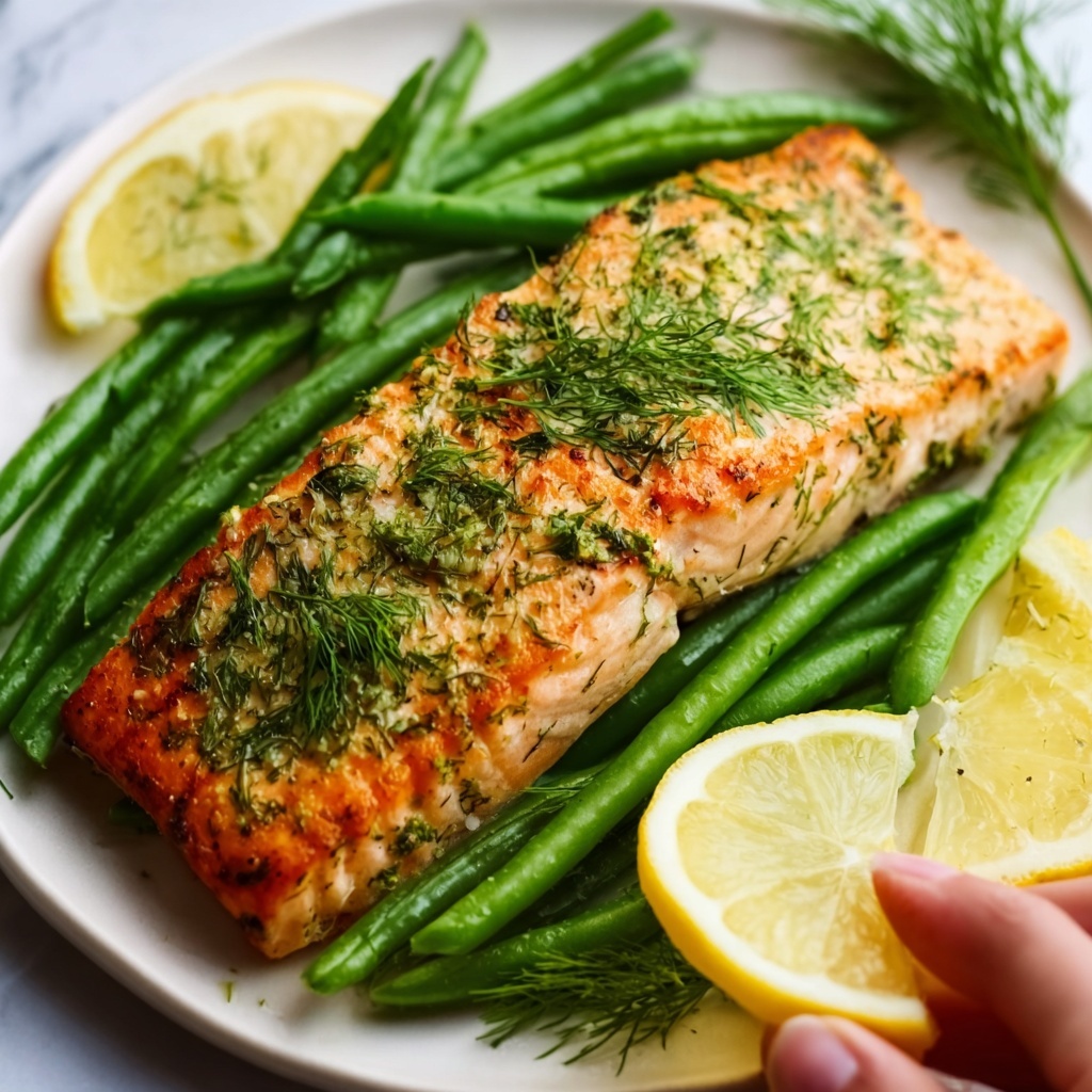 Lemon-Dill Crusted Air Fryer Salmon Recipe - Recipe Image