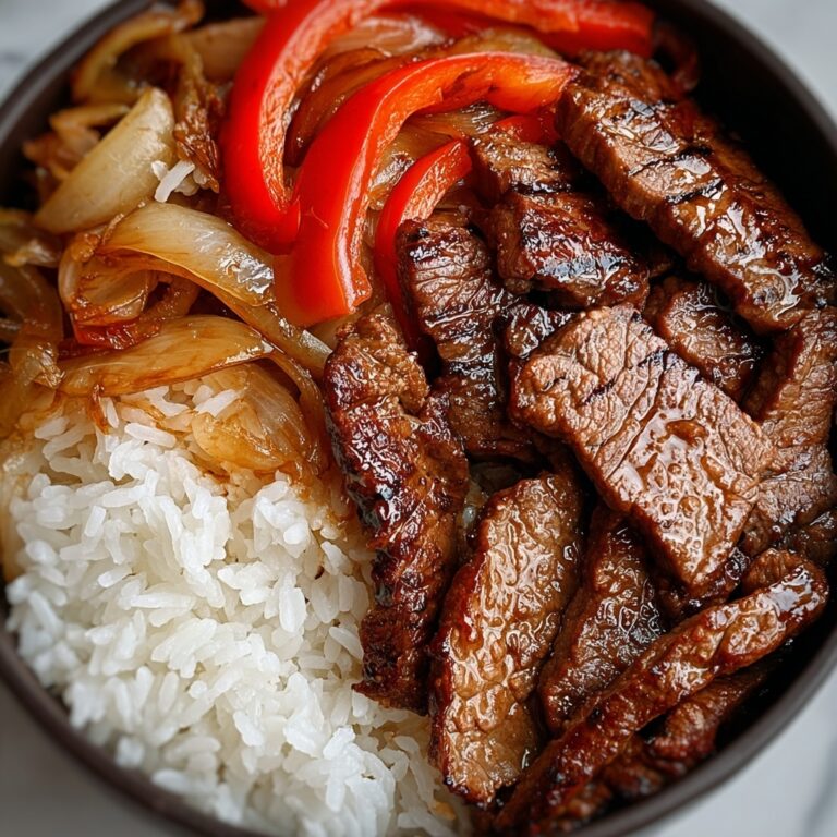 Sizzling Chinese Pepper Steak with Onions Recipe