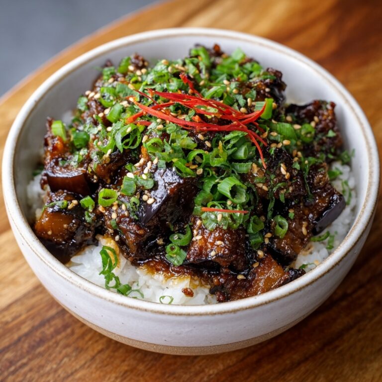 Sticky Garlic Eggplant Recipe