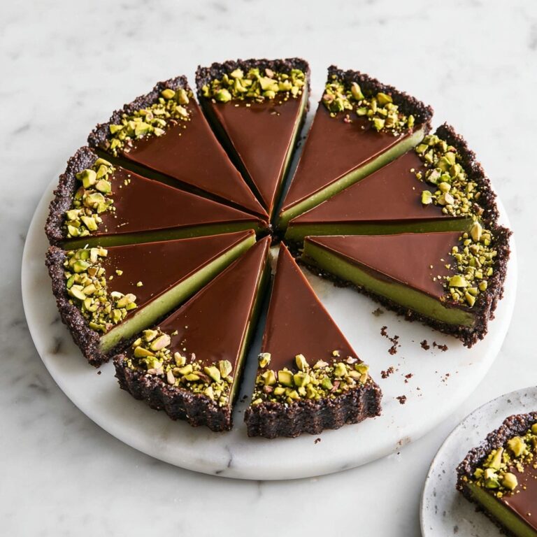 No-Bake Chocolate Tart with Pistachio Paste Recipe