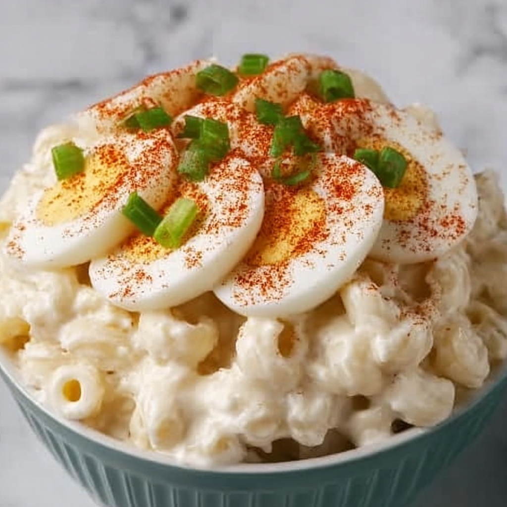 Deviled Egg Macaroni Salad Recipe - Recipe Image