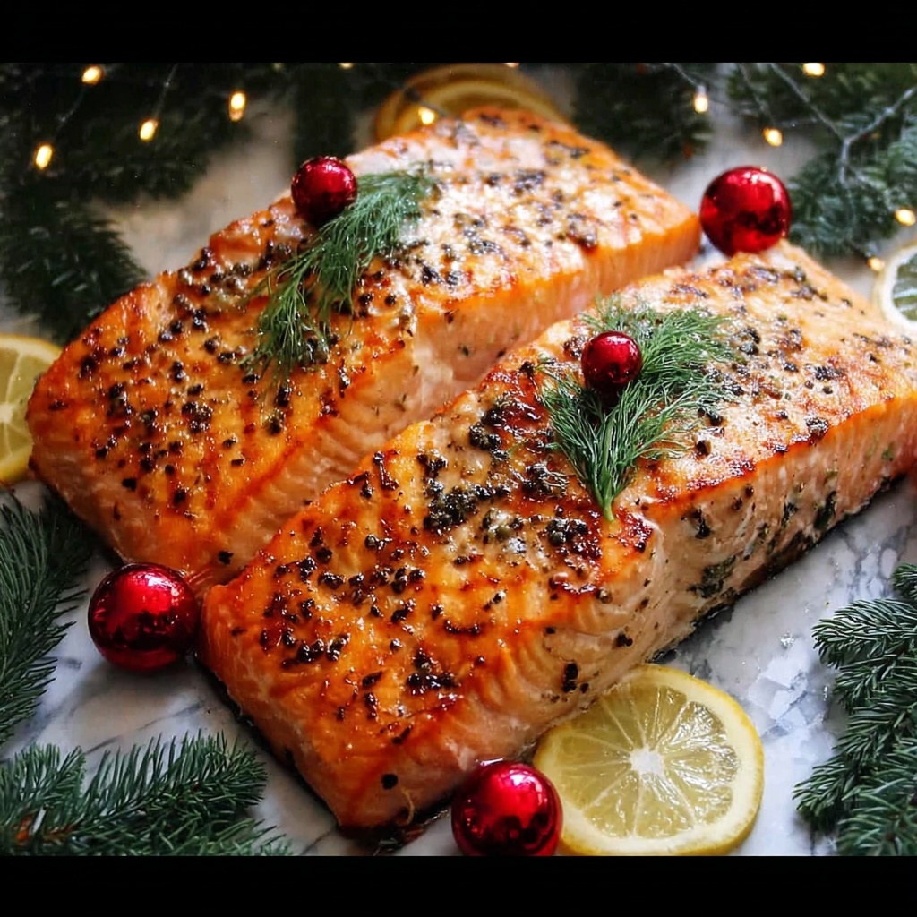 Delicious Christmas Salmon with Citrus & Herb Magic Recipe - Recipe Image