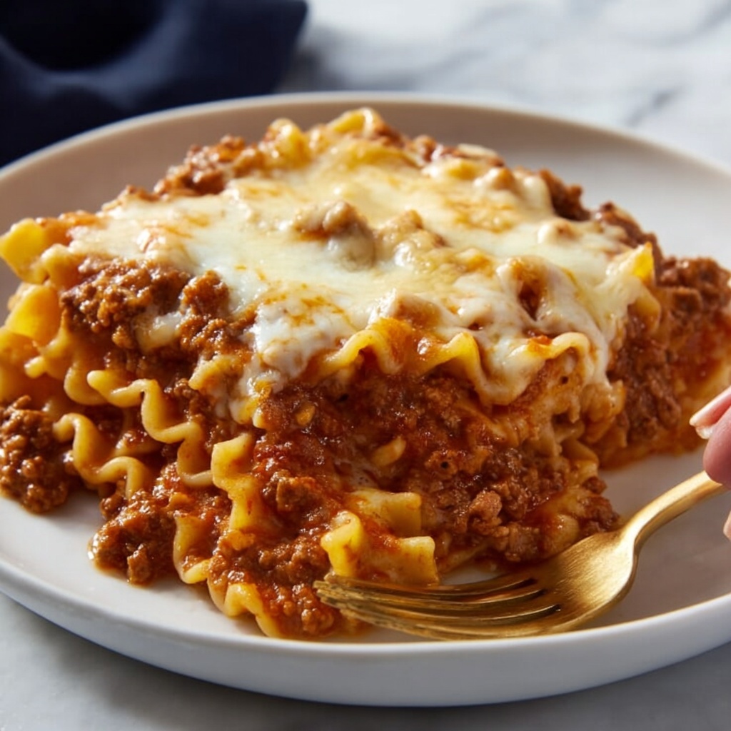 Beef and Sour Cream Noodle Bake Recipe - Recipe Image