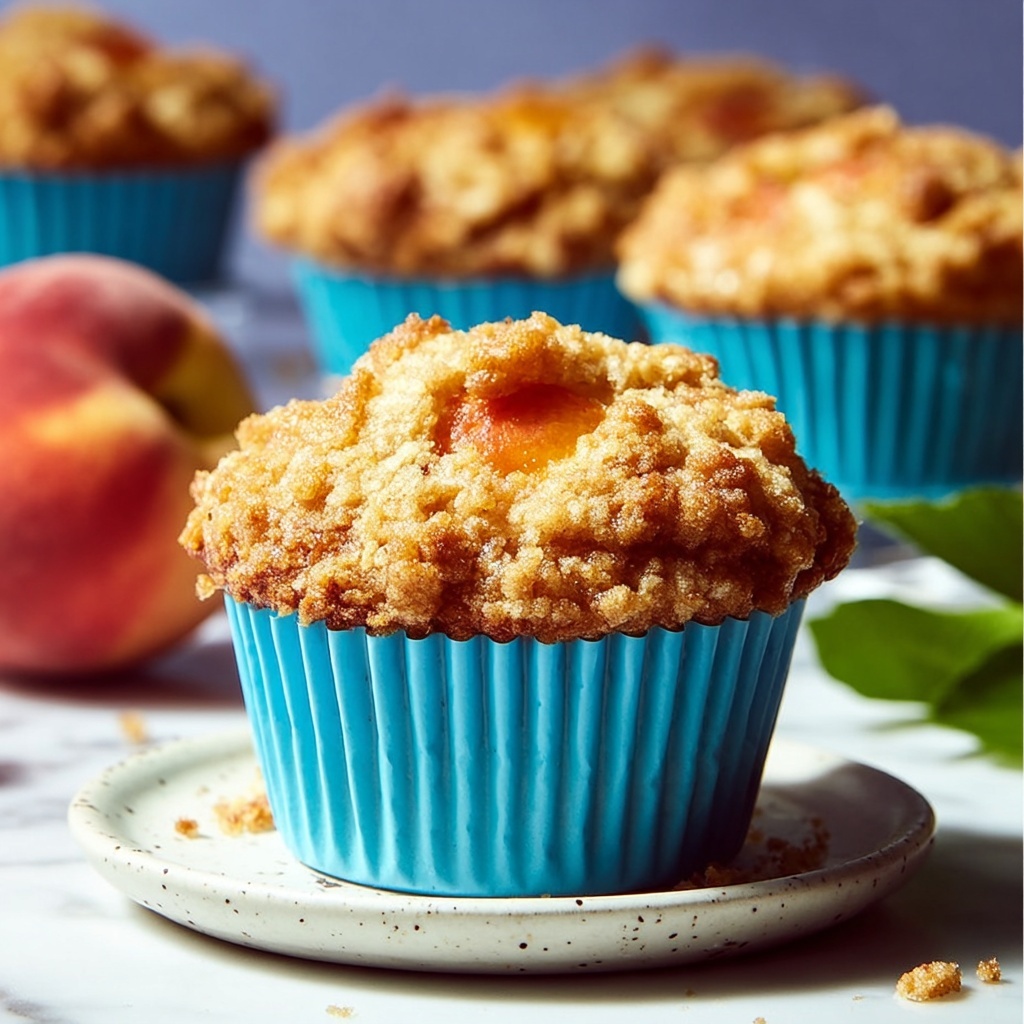 Vegan Peach Muffins: The Best Recipe for Summer Baking Recipe - Recipe Image
