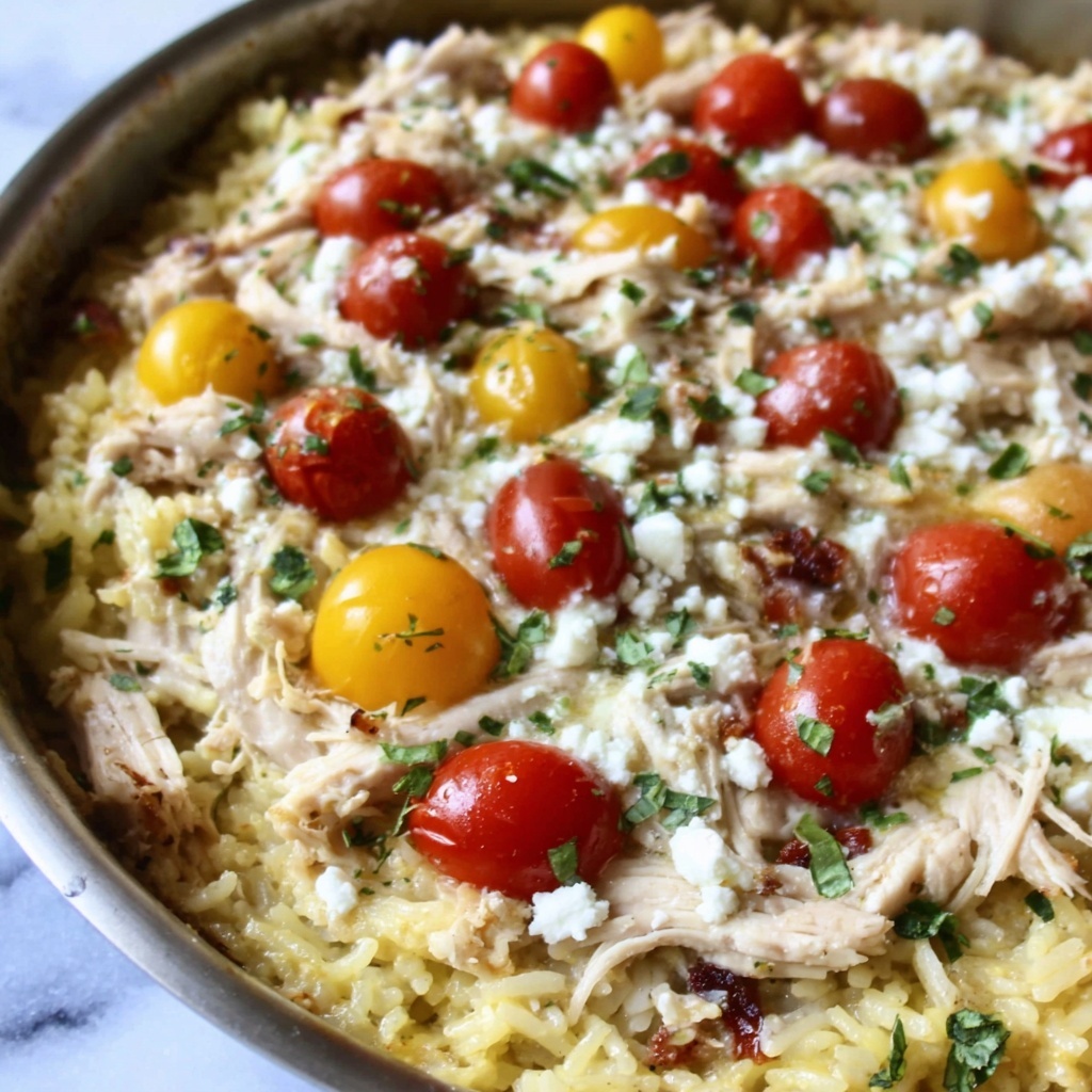 Dump and Bake Chicken Tzatziki Casserole Recipe - Recipe Image
