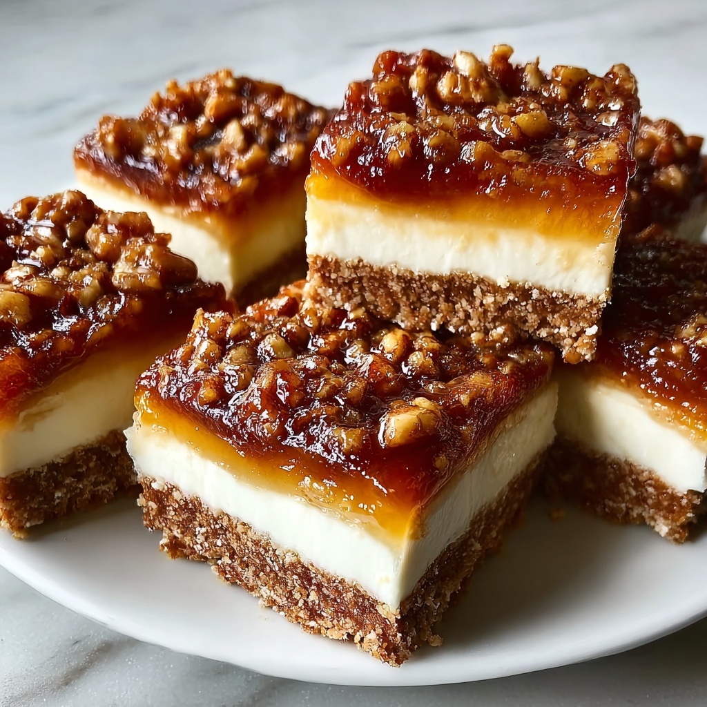 Maple Pecan Cheesecake Bars Recipe - Recipe Image