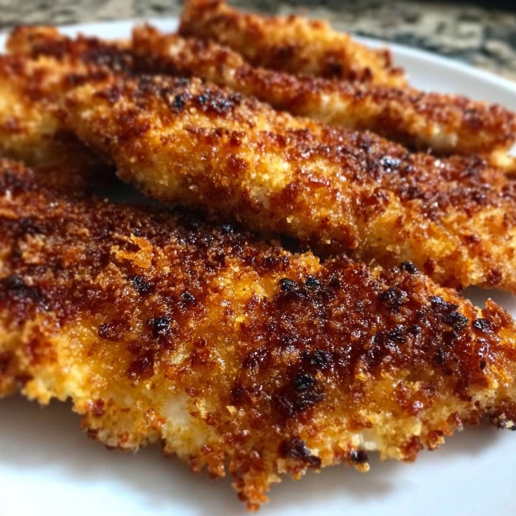 Crispy Oven Baked Chicken Fillet Recipe - Recipe Image