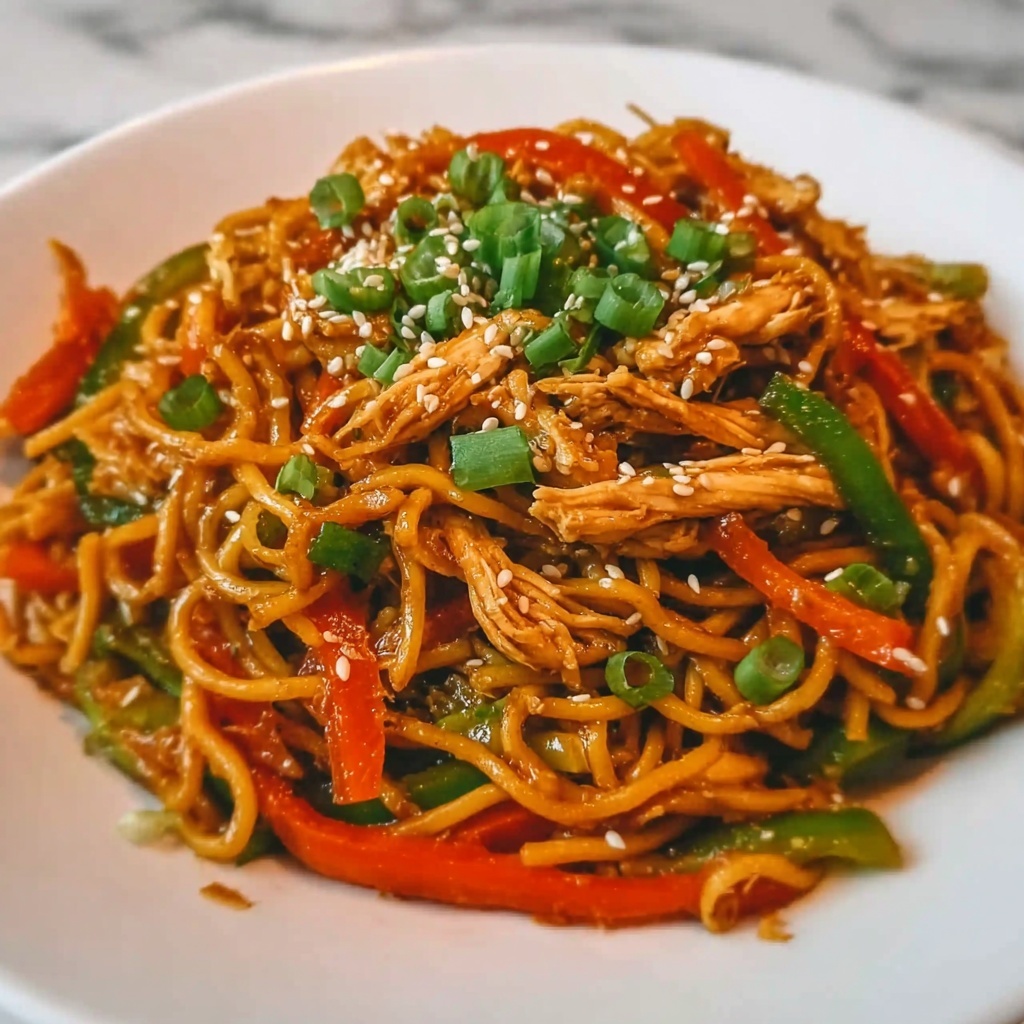Chicken Lo Mein Spaghetti Recipe - Recipe Image
