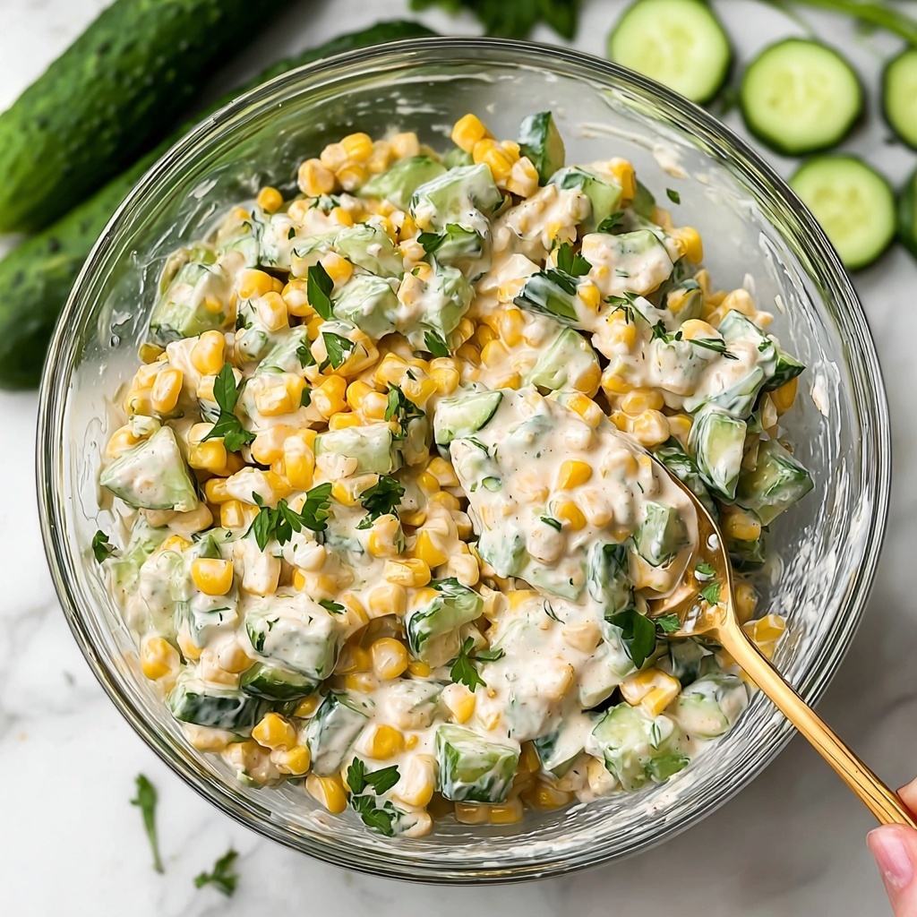 Street Corn & Creamy Cucumber Salad Recipe - Recipe Image