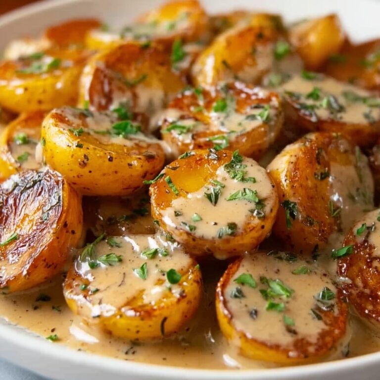 Creamy Garlic Parmesan Potatoes Recipe