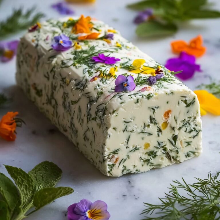 Garden Herb Butter with Edible Flowers Recipe