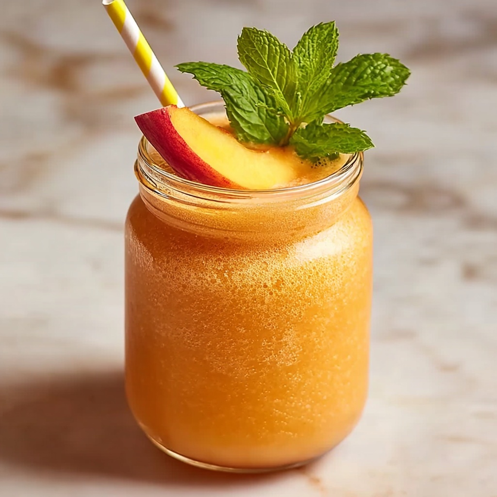 Peach Lemonade Slush Recipe - Recipe Image
