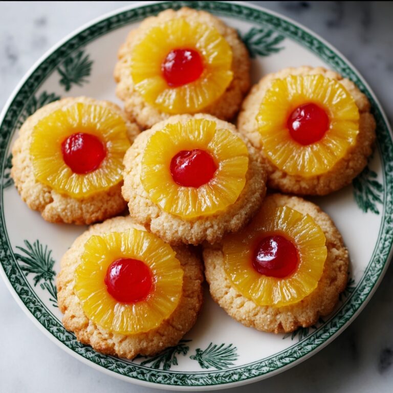 Christmas Pineapple Upside-Down Sugar Cookies Recipe