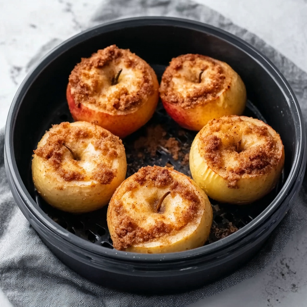 Air Fryer Baked Apples with Walnut and Cranberry Filling Recipe - Recipe Image