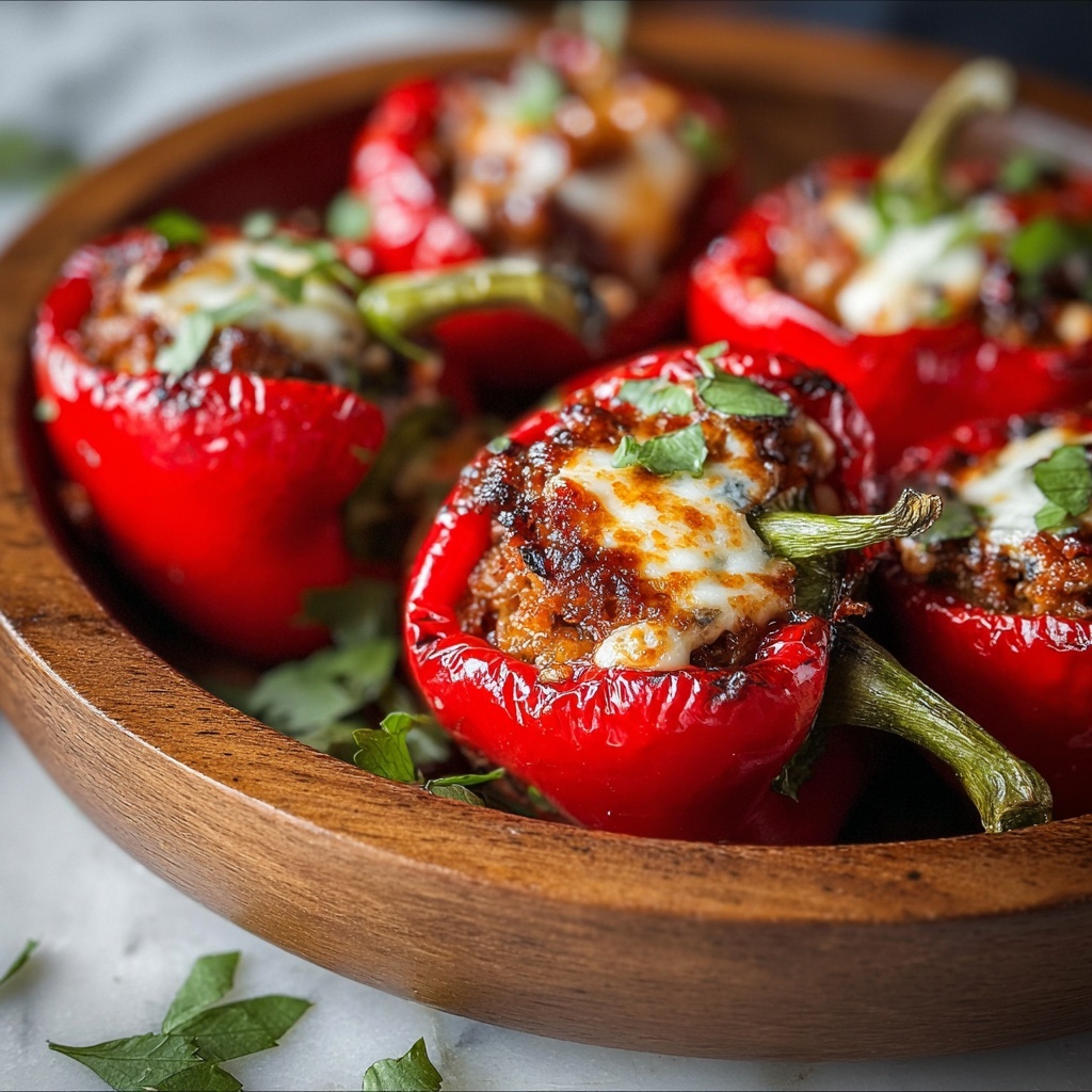 Grilled Stuffed Bell Peppers with Rice, Black Beans, and Corn Recipe - Recipe Image