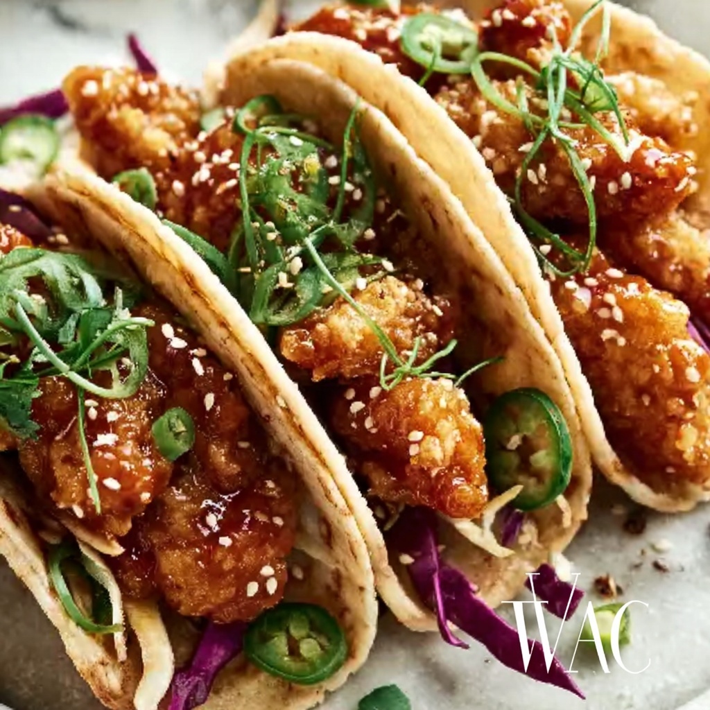 Crispy Chicken Wonton Tacos Recipe - Recipe Image