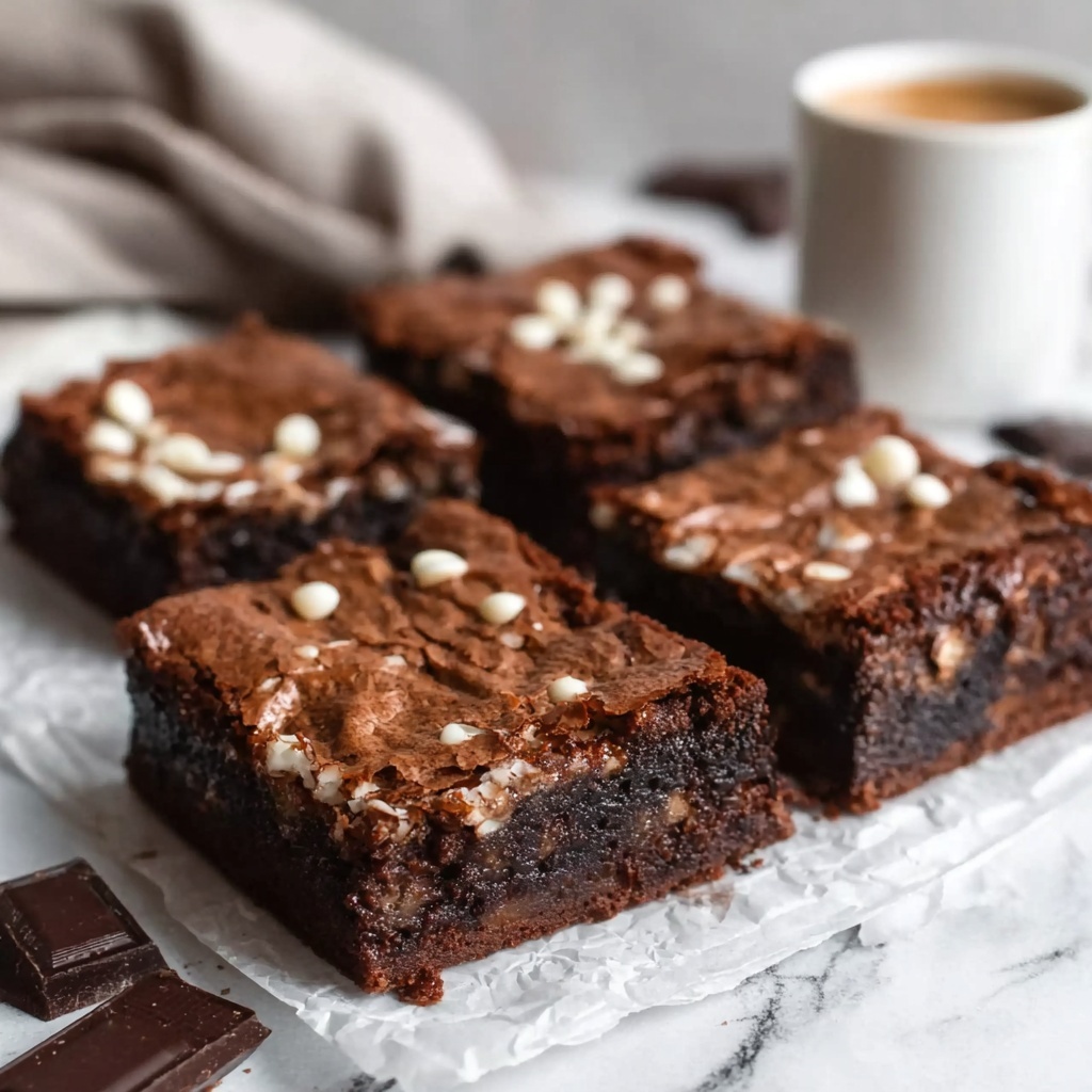 Hot Chocolate Brownies with Mini Marshmallows Recipe - Recipe Image