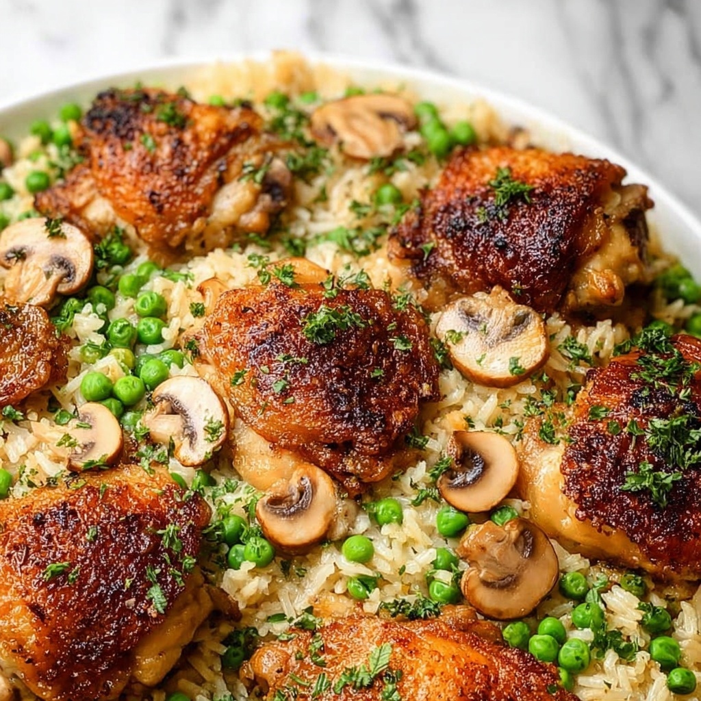 One Pan Chicken & Rice Casserole Recipe - Recipe Image