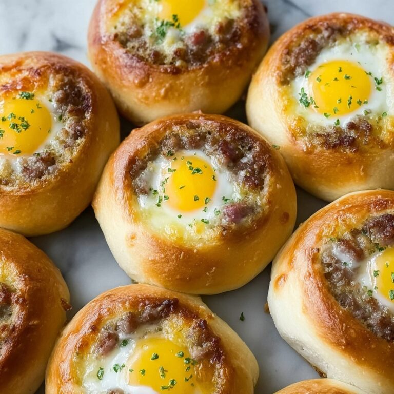 Cheesy Breakfast Sausage Crescent Rolls Recipe