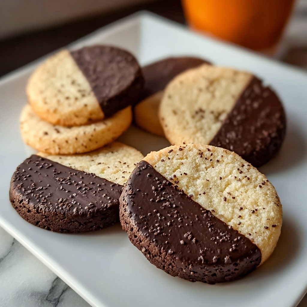 Chocolate Orange Shortbread Cookies Recipe - Recipe Image
