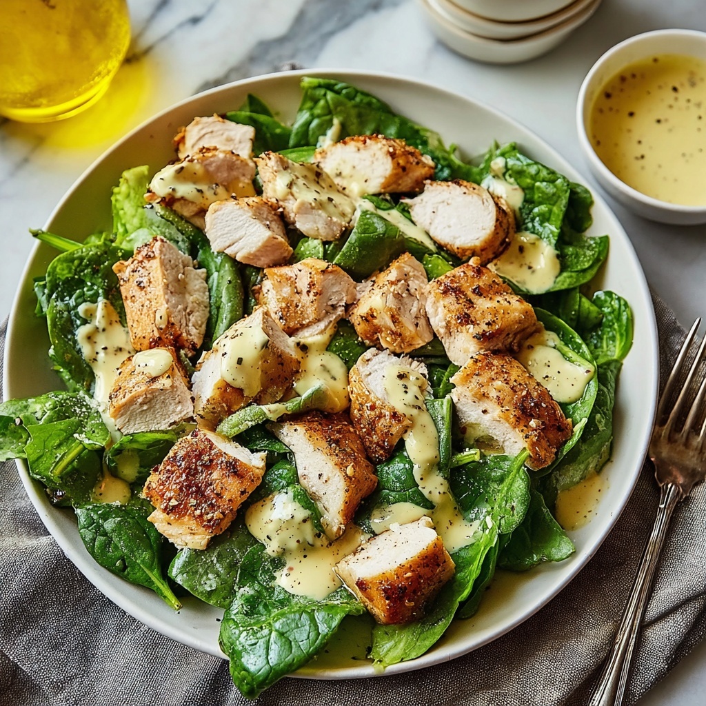 Grilled Chicken Caesar Salad with Homemade Croutons Recipe - Recipe Image