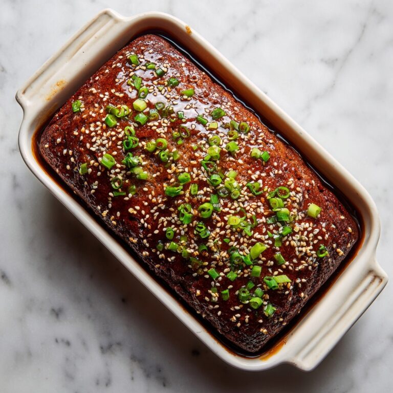 Korean Meatloaf with Spicy Gochujang Glaze Recipe