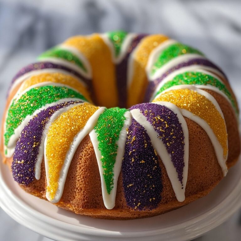 Easy Mardi Gras King Cake Recipe