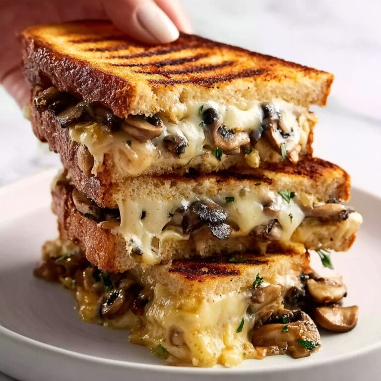 Mushroom Onion Gouda Grilled Cheese Recipe